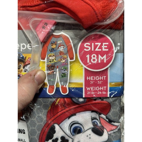 Paw Patrol Baby & Toddler Boy Blanket Sleeper 18 Months NWT - Picture 4 of 5